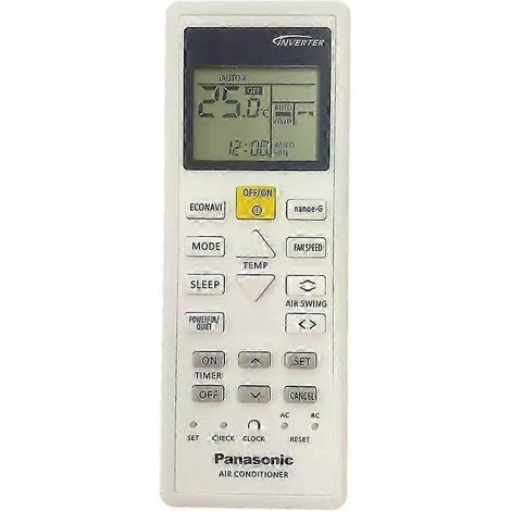 Nouvelle télécommande pour climatiseurs Panasonic A75C00370, A75C12670, A75C03420, A75C00510 et A75C01990 (1/4)