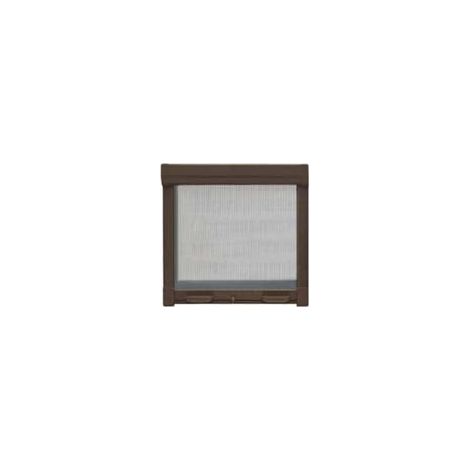 Moustiquaire à rouleau vertical avec pochette, couleur marron - cm.60x150h.