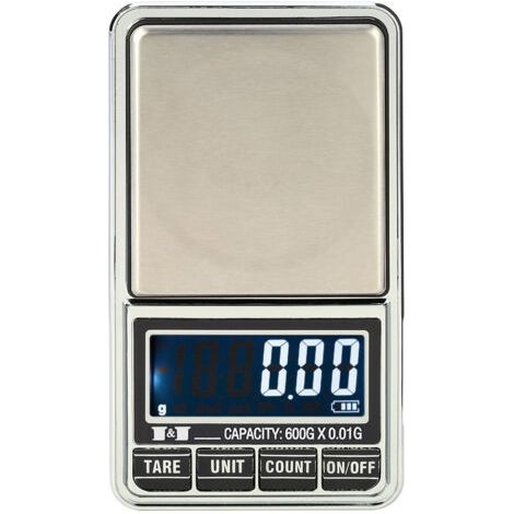 Mini balance numérique professionnelle pour bijoux, balance électronique de poche de précision, 600 g x 0,01 g (1/5)