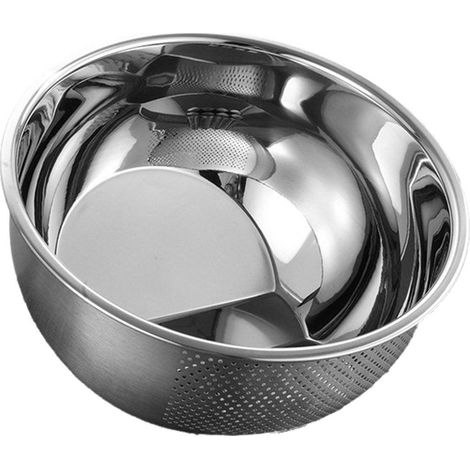 Panier égouttoir en acier inoxydable 304 pour le riz, le lavage des légumes et la passoire ménagère (1/5)