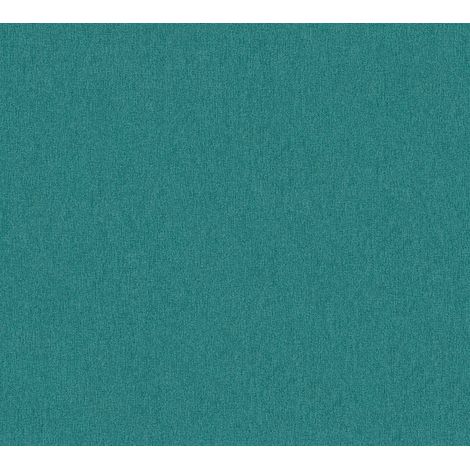 Papier peint intissé uni turquoise Tapisserie structurée effet métallique Papier peint moderne lavable idéal pour couloir (1/4)
