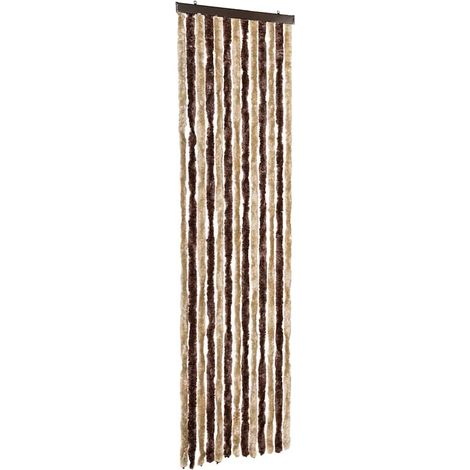Moustiquaire Beige et marron clair 56x200 cm Chenille (1/5)