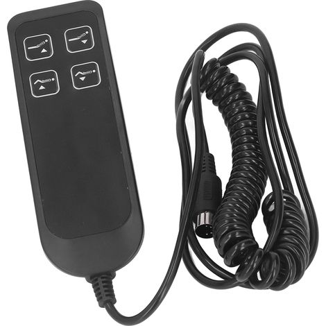 Interrupteur électrique noir pour fauteuil inclinable, commande simple pour canapé électrique, 4 boutons, 5 broches, pour la maison ou le bureau (1/5)