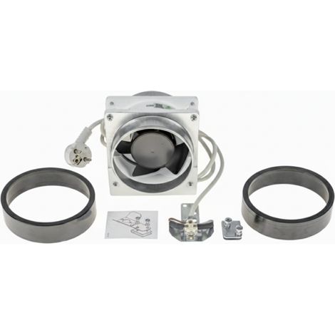 Kit Tiro Forzado Remle Ø130mm para Calentador y Caldera  Extractor 20W con Sonda  Evacuación de Gases  230V 50/60Hz