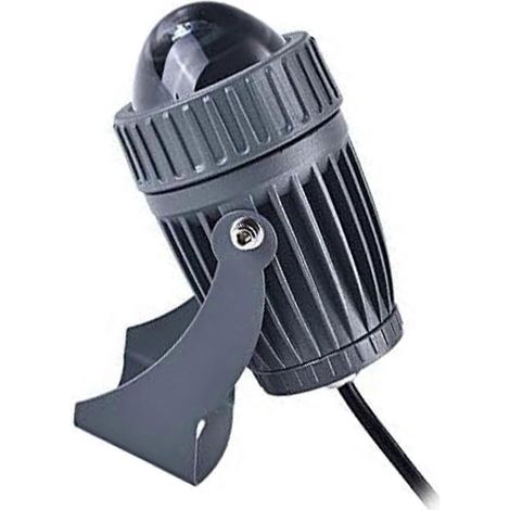 LED-Gartenstrahler, 220 V Wechselstrom, IP67 wasserdicht, schmaler Abstrahlwinkel, 180° verstellbare Halterung, Bodenleuchte, blau, 20 W