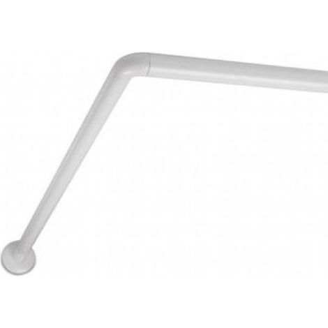 TATAY Barra cortina ducha angular,   de aluminio lacado, Blanco,  medidas 80x80 cm (1/5)