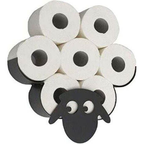 BUNTHAUS Porte-Rouleau de Papier Toilette Animal Porte-Papier Toilette Joli Animal Support Mural Chambre Porte-Rouleau de Toilette Cuisine Salle de Bain Accessoires mouton