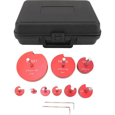 Alésoir de tuyau, Kit de raccords en PVC Standard professionnel pour canalisations d'eau, 8 pièces
