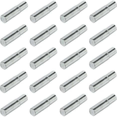 Cyclingcolors – Lot de 20 taquets à tenon universel 5mm – Acier pour meubles – Capacité de charge 80kg – Longueur 22mm – Support 2,75mm