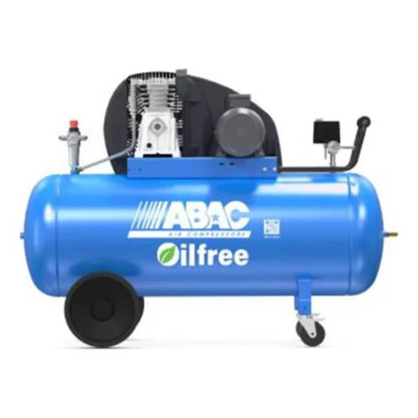 Abac – Compresseur d'air sans huile 200 litres 4 CV – Débit 29,2 m3/h – Pression 10 bar – Alimentation 400V tri – Zéro entretien (1/3)