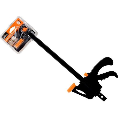 Morsetto a sgancio rapido strettoio reversibile serraggio a cricchetto morsa da falagname per bricolage 250 mm