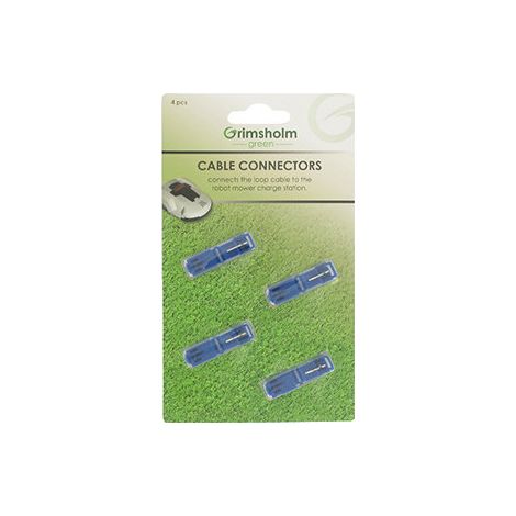 Blister De 4 Raccords De Connexion Câble/chargeur à Sertir Pour Tondeuses Robot. Pour Tout Câble électrique De Section 0,5 à 1,5