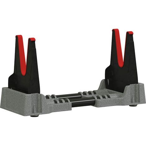 vidaXL Supporto per tiro Regolabile Grigio 46 x 14 x 19,5 cm Plastica