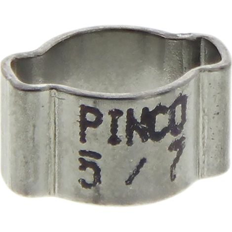 Collier de serrage pour tuyau de type O, Acier Inoxydable, 5  7mm ( Prix pour Sachet de 5 )