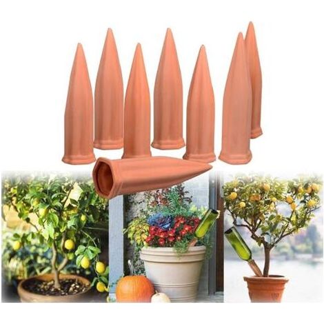 8 Pcs Irrigation Goutte à Goutte Kit,Vacances en céramique d'arrosage Automatique pour Plantes Distributeur Arrosager Plantespour pour Jardin Maison Intérieur Extérieur-Langer Streifen