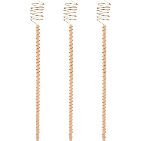 3 Stück Fördert Gesundes Wurzelwachstum mit Holzstäben and (1/5)