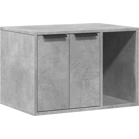 Maison Exclusive - Mueble arenero para gatos madera gris hormigón