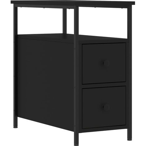 Maison Exclusive - Comodino Nero 30x60x60 cm in Legno Multistrato