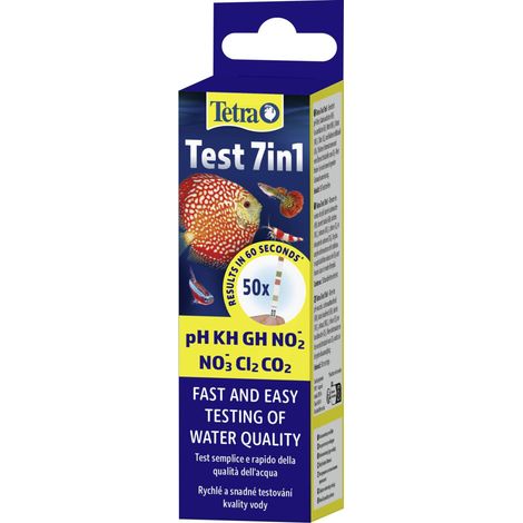 Tetra Aquariumwassertest 7in1 50 Teststreifen