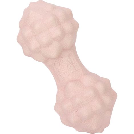 Balle de massage en forme de cacahuète, multidirectionnelle, ergonomique, douce, double crosse, rose, pour réduire le stress (1/5)
