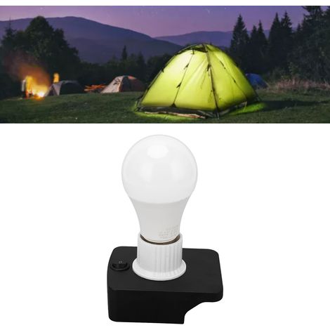 Ampoule de travail LED portable E27 compatible avec les batteries au lithium plates Hitachi 18 V (1/5)