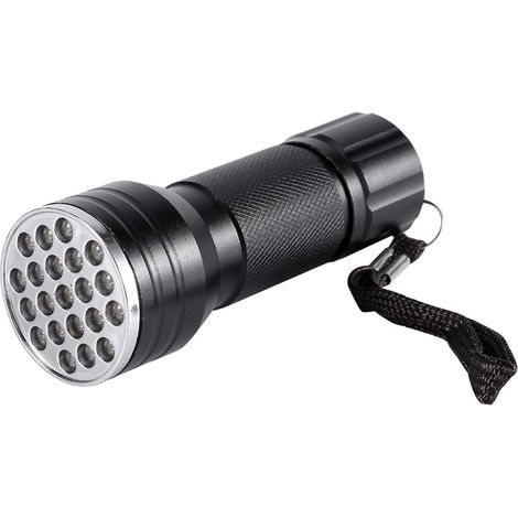 UV-Taschenlampen UV-Taschenlampe 21 LED-Taschenlampe Aluminium Violett Hintergrundbeleuchtungserkennung (ohne Batterie)
