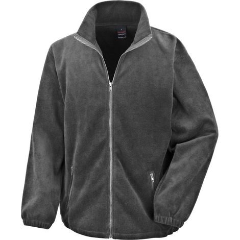 Giacca da lavoro in pile con zip grande Essentiel RESULT Grigio XL