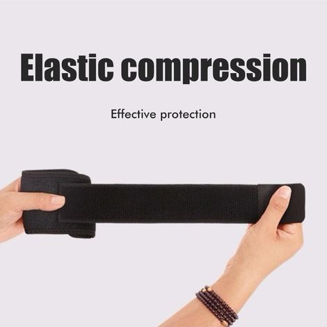 Lot de 2 attelles de poignet à compression réglable, avec sangle de poignet pour le sport et le fitness, protégeant contre les tendinites et soulageant les douleurs. (1/5)