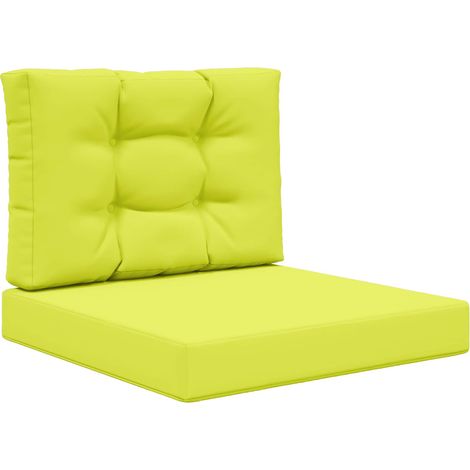 Maison Exclusive - Sofakissen für draußen 2 pcs Grün Polyester