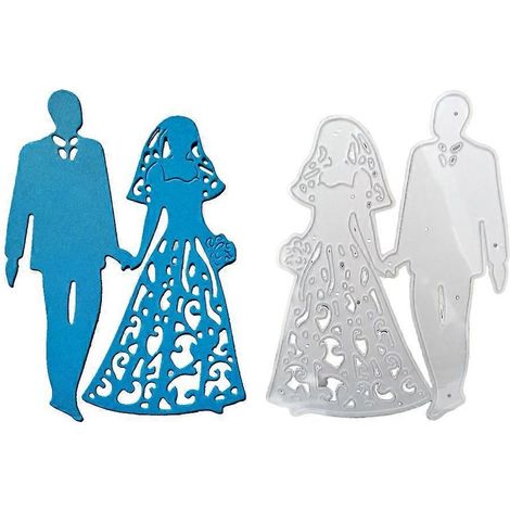 Matrices de découpe pour mariage, matrices de gaufrage pour couple de mariés (1/3)