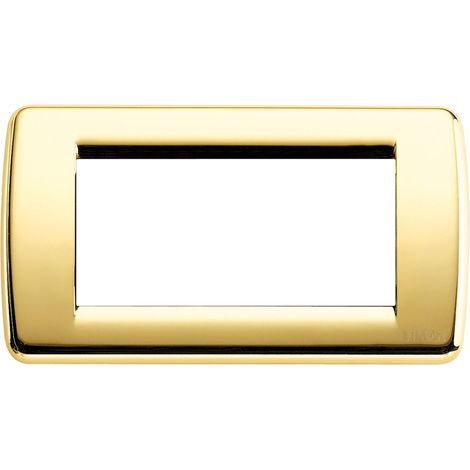 Placca Rondò 4M oro lucido Vimar Idea 16754.32