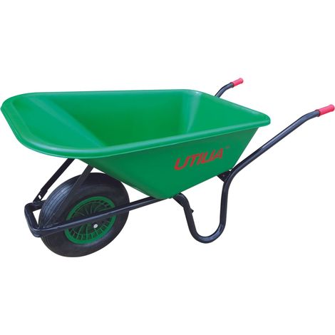 Utilia CARRIOLA CON VASCA IN PLASTICA col. verde lt. 100