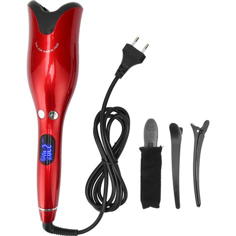 Fers à Boucler Automatique Rouge à Température Constante, Fer à Lisser Professionnel 110‑240V avec Prise EU (1/5)