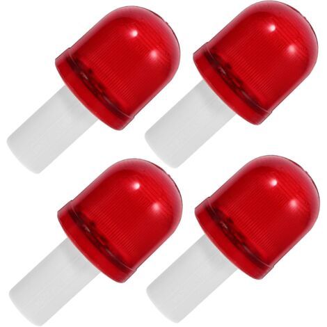 BUNTHAUS 4pièces Feux Avertisseurs Clignotants Pour Cônes De Signalisation Résistants Aux Intempéries Lumière Urgence Haute Fréquence Pour Gestion Du Trafic (1/3)