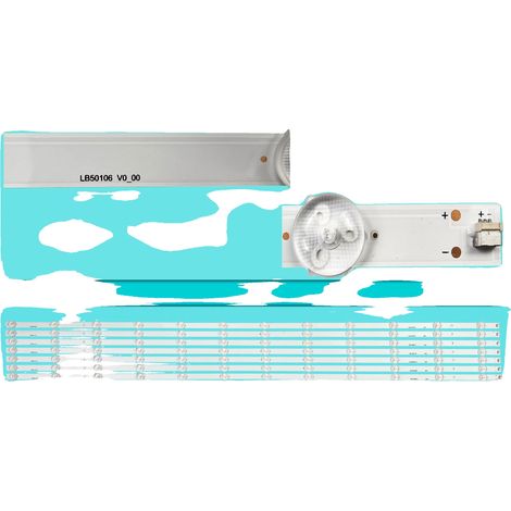 LED-Hintergrundbeleuchtungsstreifen, Länge 1100 mm, 12 LED-Perlen, 3V Spannung, kompatibel mit 50PUS8505, CE-zertifiziert (1/5)