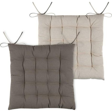 Cuscino per sedia DUO 40x40 cm, color tortora chiaro