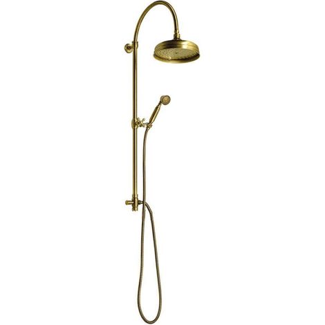 Sapho Reitano Rubinetteria Antea - Conjunto de ducha 200, para conexión al grifo, bronce SET036