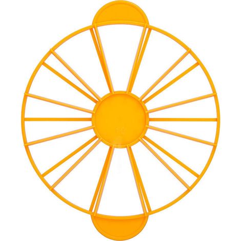 Lot rond marqueur de portions de gâteau 10/12 pièces en silicone alimentaire jaune 126g/4,4oz coupe-gâteau diviseur de pâtisserie outil de boulangerie (1/5)