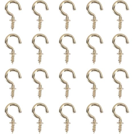 50 crochets plafond fer pour suspension et décoration (1/5)