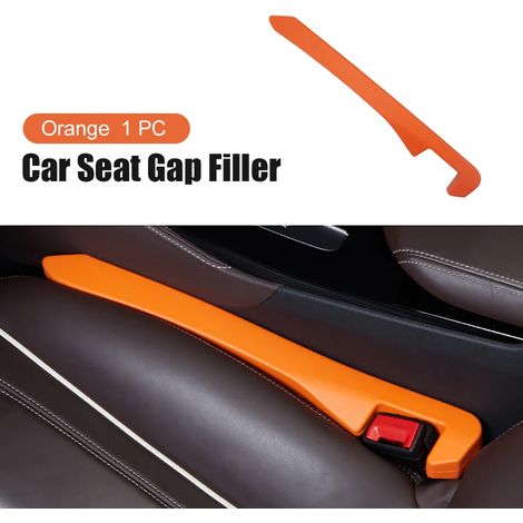 (Orange 1 pièce) Nouveau 1 pièce de remplissage d'espace pour siège auto, bande de remplissage universelle anti-fuite, bande anti-chute pour l'espace entre les sièges, décoration intérieure auto (1/5)