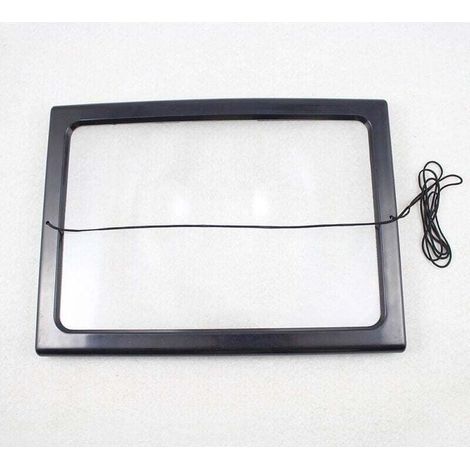 Lente di ingrandimento per la lettura di pagine intere in formato A4 con 4 luci LED e ingrandimento 3x (1/4)