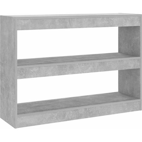 Maison Exclusive - Libreria/Divisorio Grigio Cemento 100x30x72 cm (1/5)