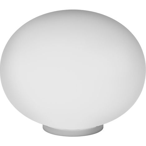 Lampada Da Scrivania Contemp Soft Metallo Cromo Vetro Acidato Opaco E27 35Cm (1/3)