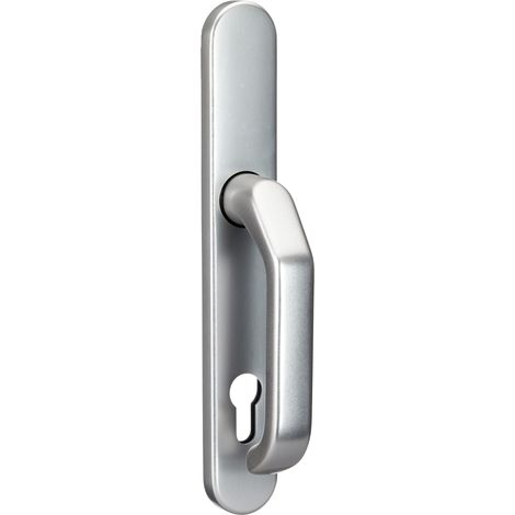 Ferrure de porte SRG92N F1 – Poignée de porte d'entrée – avec poignée de porte des deux côtés – pour portes à cadre étroit – Aluminium (1/4)