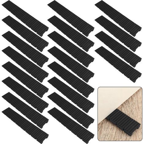 Lot de 20 Cales pour Meubles,Cales de Reglage 100 x 19.5 x 8 mm,avec Points de Rupture Prédéterminés Intégrés,Cales de Nivellement pour Meubles pour Les Pieds de Meubles ou Sols Irréguliers - Noir (1/5)