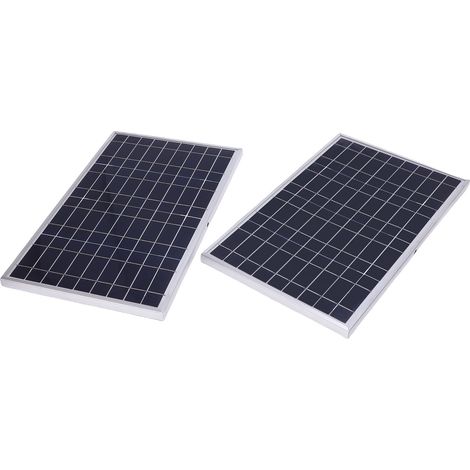 Kit panneau photovoltaïque 200W cadre alu avec régulateur de charge solaire pour site isolé camping-car voyage (1/5)