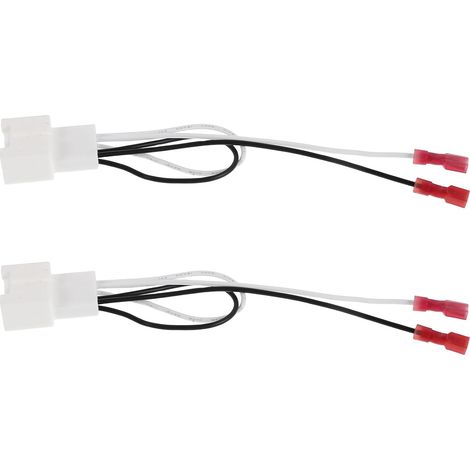 Lot de 2 faisceaux de câbles pour autoradio, adaptateur de câblage pour haut-parleurs pour installation sur portières avant, eur audio pour mise à niveau des haut-parleurs (1/5)