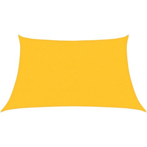 Maison Exclusive - Sonnensegel 160 g/m² Gelb 3/4x2 m HDPE