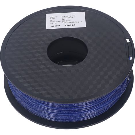 Filament PLA Iridescent Bleu 1,75mm Multicolore Brillant pour Imprimante 3D, Lot de Bobines avec Effet Chatoyant, Fournitures d'Impression Haute Qualité (1/5)