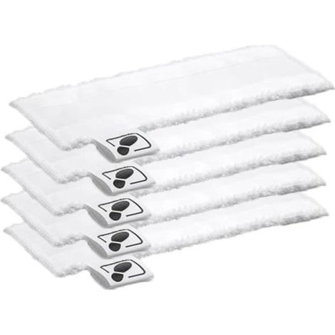 Lot de 5 Bonnettes Microfibre pour Karcher Easy Fix SC2 SC3 SC4 SC5,Lingettes Remplacement pour Nettoyeurs Vapeur,Serpillères (1/4)